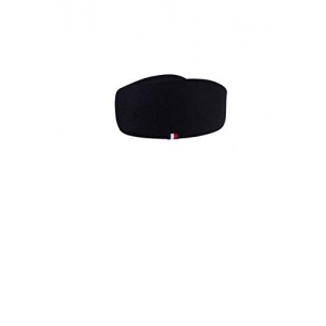 Tommy Hilfiger Gorra para hombre de lana pura con logotipo de marca color negro