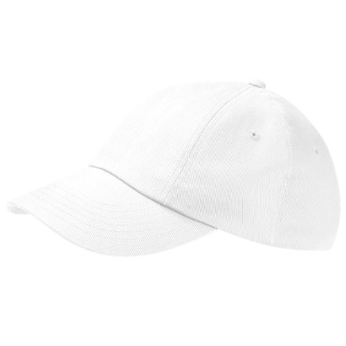 314SqkO2iOL.jpg Beechfield - Gorra Visera Unisex de perfil bajo - Verano Piscina - 100% algodón grueso drill de primera calidad Blanco