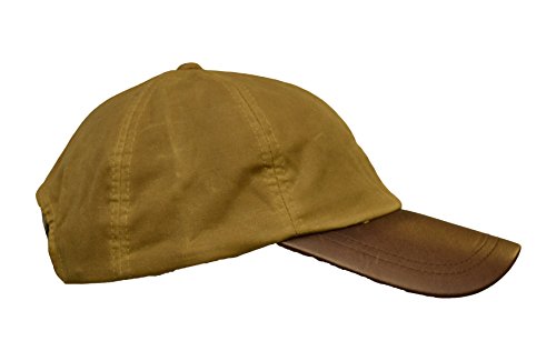 315cQl7oSuL.jpg Walker and Hawkes Gorra de béisbol Unisex Hecha de algodón Encerado con Visera de Cuero Talla única Beige