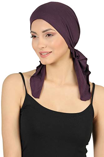 319td9dGHkL.jpg Deresina Bandana de algodón con Nudo para pérdida de Cabello Mulberry