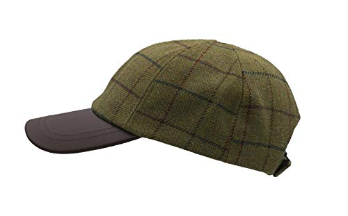 31AH9dBFGIL.jpg Walker and Hawkes Gorra de béisbol de Tweed Unisex con Visera de Cuero Estilo campiña Inglesa Ideal para la hípica y la Caza Beige