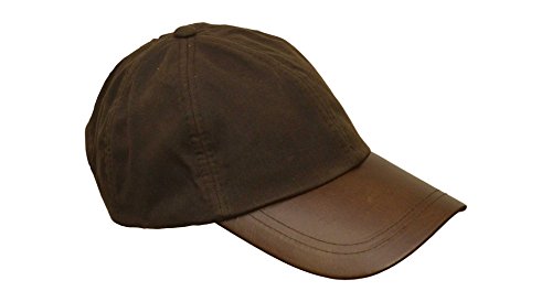 31GXwZXRylL.jpg Walker and Hawkes Gorra de béisbol Unisex Hecha de algodón Encerado con Visera de Cuero Talla única Marrón