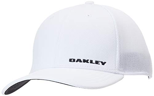 31IvMroN1dL.jpg Oakley Silicon Corteza Trucker Cap-Stone Negro