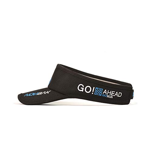31JDpnY9ENL.jpg Nonbak Visera/Visor Unisex Talla única Muy Ligera Running, Deportes Outdoor Negra-azul