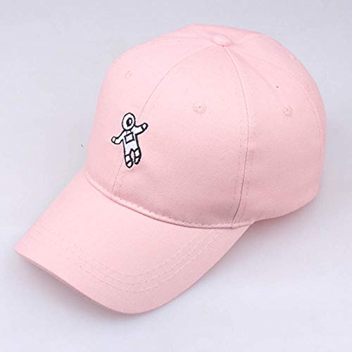 31JtwepKqQL.jpg Gorra de Mujer Gorra de Béisbol de El Astronauta Emberoidery Color Sólido Ocio Sombrero de Sol de Hip Hop Ancho Ajustable Sombrilla de Verano Sombreros Deportes Al Aire Libre Viajes Rosa