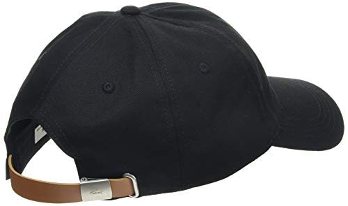 31KgAMmcIvL.jpg Lacoste Gorra para Hombre Black Negro