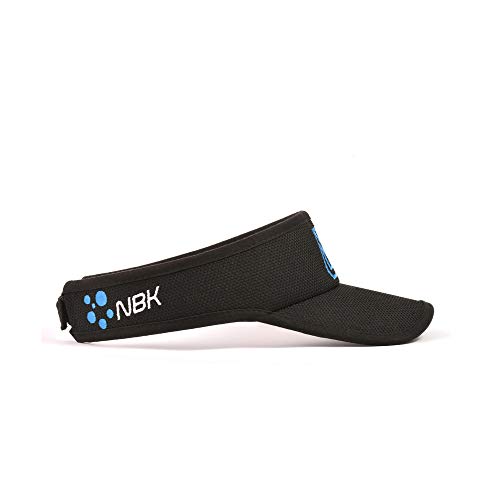 31KzCvXG73L.jpg Nonbak Visera/Visor Unisex Talla única Muy Ligera Running, Deportes Outdoor Negra-azul