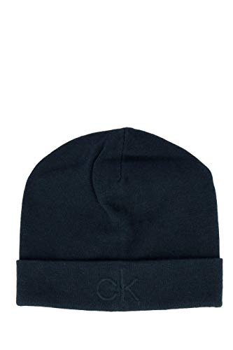 31Lt7WTE65L.jpg Tommy Hilfiger CK Embossed Beanie Gorro de Punto para Hombre Azul