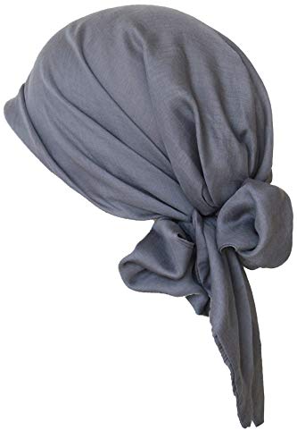 31Mef50mT4L.jpg Deresina Pañuuelo anudable para pérdida de Cabello oncológico Cloud Grey Printed