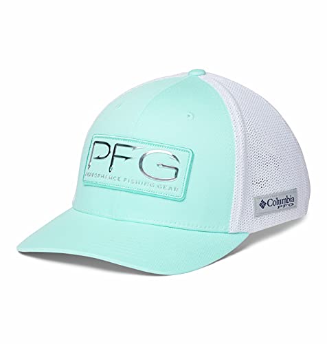 31QzST2BZl2BS.jpg Columbia PFG Mesh Hooks Ball Cap - PFG - Gorra de Malla con Ganchos Unisex Adulto Gulf Stream Silver