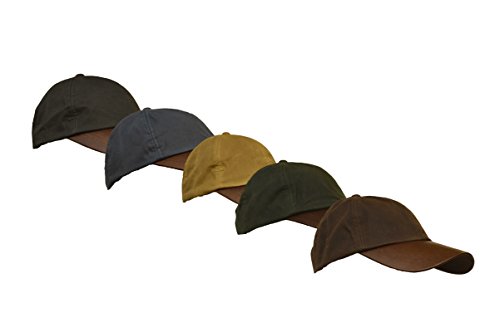 31RtVnaVbTL.jpg Walker and Hawkes Gorra de béisbol Unisex Hecha de algodón Encerado con Visera de Cuero Talla única Beige