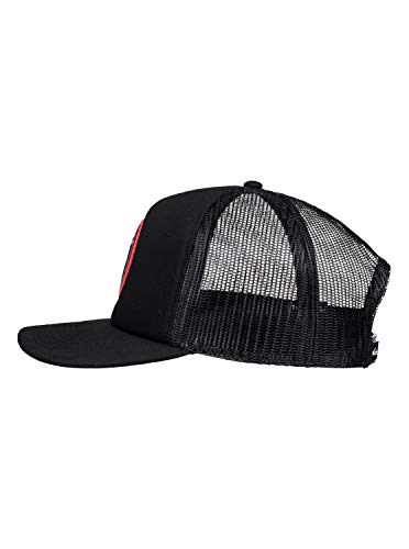 31UPBpoeH7L.jpg Quiksilver Sombrero de camionero con logotipo de malla para hombre Negro Florida