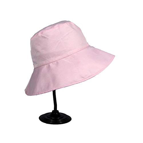 31V9jH7V7TL.jpg Mujer Pamela Algodón Enrollable El Sol Sombrero Señora Moda Leopard Imprimir Verano Playa Reversible Sombrero ala Ancha Ajustable Doble Cara Vestir Respirable Plegable Camping Viajar Sombrero Rosado