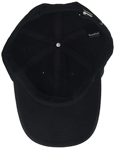 31Yr8R6BQfL.jpg Beechfield - Gorra Visera Unisex de perfil bajo - Verano Piscina - 100% algodón grueso drill de primera calidad Negro