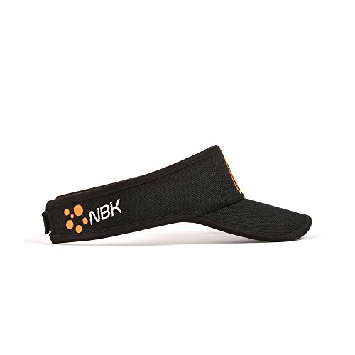 31a8iP6pCFL.jpg Nonbak Visera/Visor Unisex Talla única Muy Ligera Running, Deportes Outdoor Negra-naranja