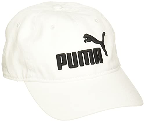31cgQ-n0-KS.jpg PUMA Gorra ajustable Evercat para mujer Blanco Negro