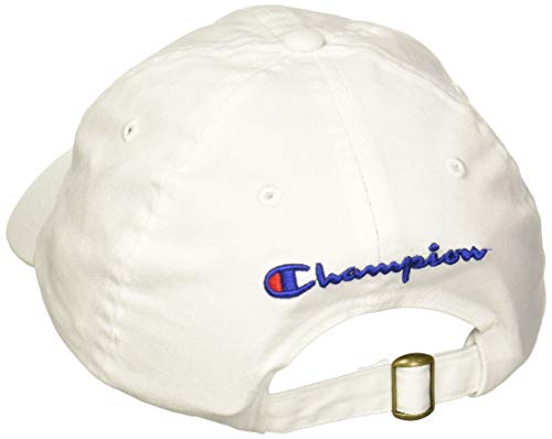 31f6wP7DJcL.jpg Champion Gorra ajustable Script Dad para mujer Blanco