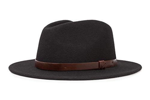 31fNeOLPqBL.jpg BRIXTON Hat Messer Black Brown