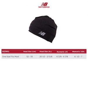 New Balance Lightweight Running Athletic Skullcap Hat Black