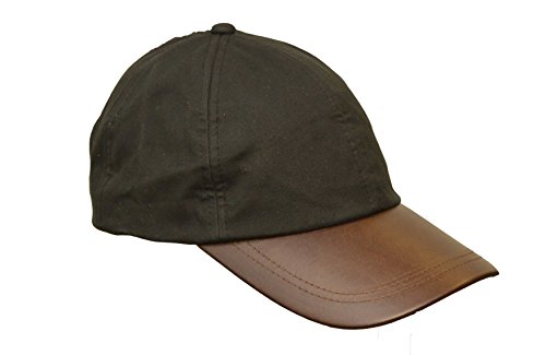 31hORxJk9UL.jpg Walker and Hawkes Gorra de béisbol Unisex Hecha de algodón Encerado con Visera de Cuero Talla única Negro