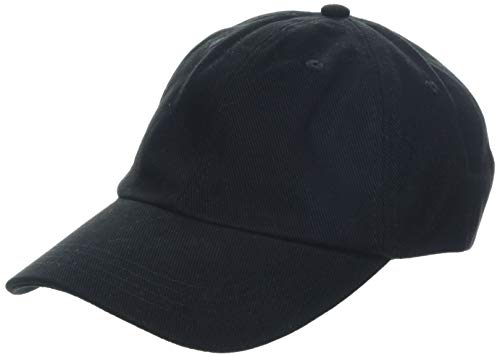 31kXlBr5AOL.jpg Beechfield - Gorra Visera Unisex de perfil bajo - Verano Piscina - 100% algodón grueso drill de primera calidad Negro