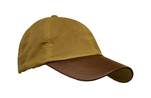 31r91-PPNJL.jpg Walker and Hawkes Gorra de béisbol Unisex Hecha de algodón Encerado con Visera de Cuero Talla única Beige