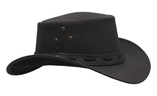 31ujpw7IbnL.jpg Walker and Hawkes Sombrero impermeable de piel de vacuno Negro