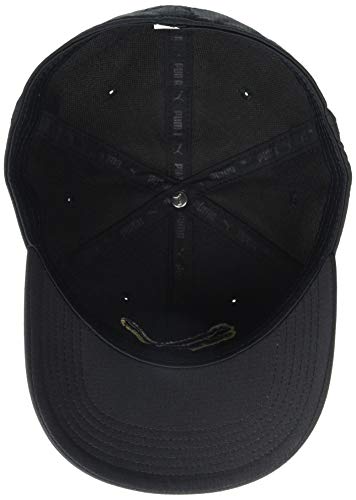 31vBz-USxAL.jpg PUMA Gorra de ajuste elástico para hombre Negro Dorado