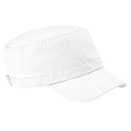 31vvBPVj7hL.jpg Beechfield - Gorra Visera Modelo Ejercito - Caza Pesca (Paquete de 2) Blanco