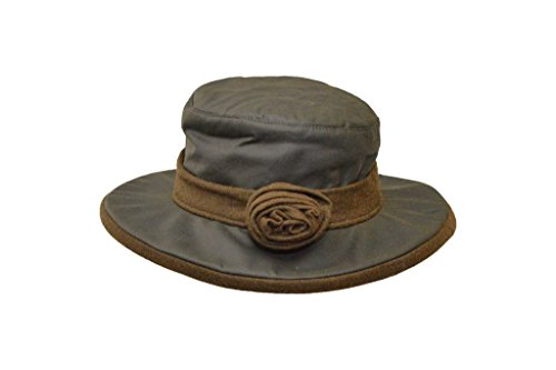 31xbl7yFyYL.jpg Walker and Hawkes Windsor Rose Gorro Encerado para Mujer ala Ancha Rosa
