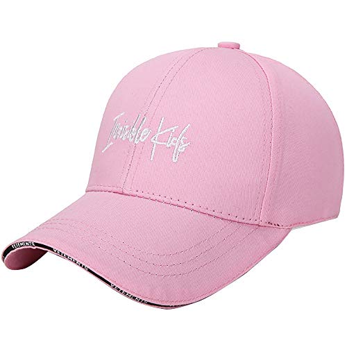 41-7-fSBlwL.jpg Sombrero Al Aire Libre del Casquillo de La Gorra Versión Coreana Color Sólido Ligero Actividades Gorra de Béisbol Tenis Cámping Verano Ajustable Moda Letra Imprimiendo Gorras Rosa