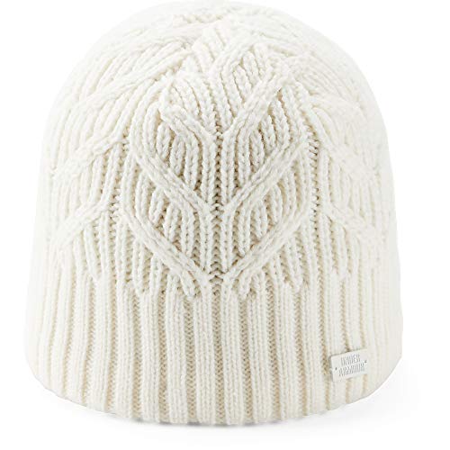 410i7uSBVfL.jpg Under Armour Women Around Town Beanie - Gorro Sombrero Mujer Marfil