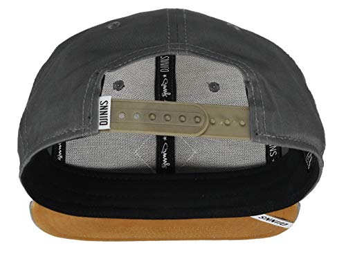 411YFLmJHpL.jpg Djinns Gorra Snapback Super Twill 6P de beisbol baseball Gris