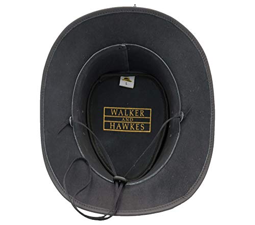 412BzeDga0cL.jpg Walker and Hawkes Sombrero impermeable de piel de vacuno Negro