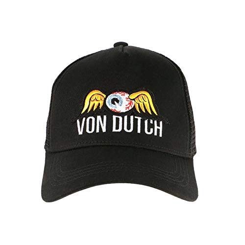 413wG7r5aGL.jpg Von Dutch Eye Ball Black Baseball Trucker Fashion Gorra para hombre Negro