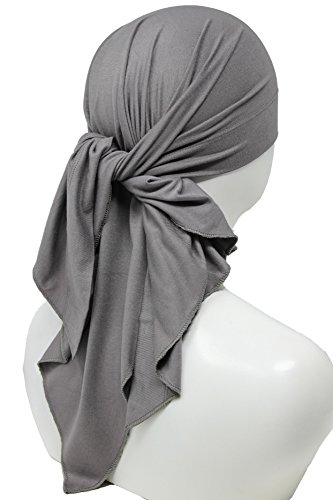 414-qSRQDmL.jpg Deresina Headwear Bufanda para Mujer Gris