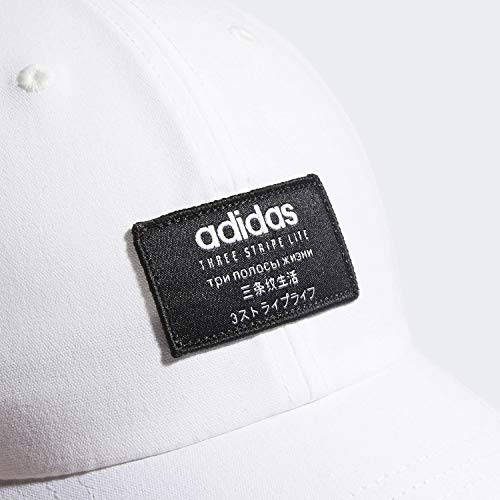 4145VVBRP0L.jpg Adidas Impulse Relaxed Adjustable Cap - Gorro/Sombrero Hombre Blanco/ Onix