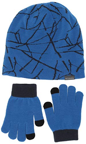 414kqaSX36L.jpg Columbia Youth Hat and Glove Set II - Beanie & Handschuhe Set Niños Super Blue