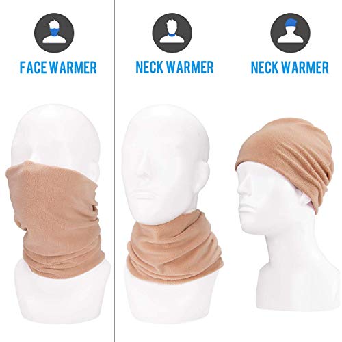 415ehQXC69L.jpg Arcweg Gorro de Invierno Calentador Tubo Bufanda Elástico Térmico Transpirable Esquí Ciclismo Running Caqui