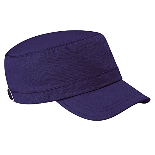 415iwvXoM8L.jpg Beechfield - Gorra Visera Modelo ejercito - Caza Pesca Azul índigo