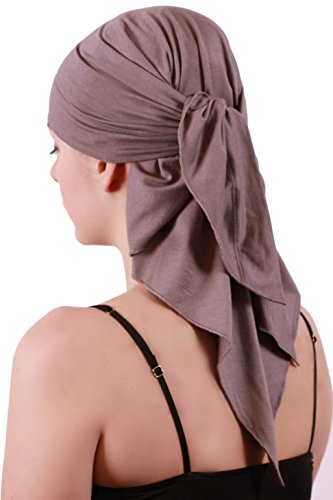 416Lrf8x-dL.jpg Deresina Headwear Bufanda para Mujer Gris