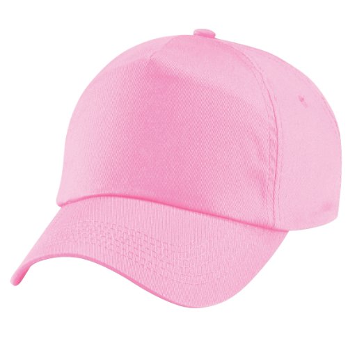 416r54W9rWL.jpg Beechfield - Gorra Visera Básica - 5 paneles Rosa pastel