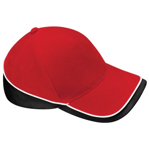 416tu3wTNWL.jpg Beechfield - Gorra Visera Unisex deportiva Modelo Competition - Verano Piscina - 100% algodón Rojo