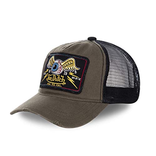 417A4cvvy6L.jpg Von Dutch Vondutch Gorra Trucker para hombre color caqui