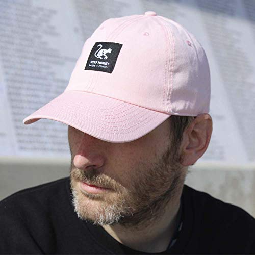 417PUxkCADL.jpg Surf Monkey Gorra Beisbol Classic Surf Monkey - Gorra Dad de Sarga sin Estructura Rosa