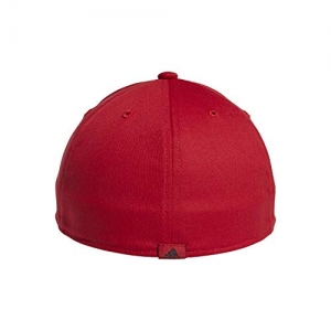 Adidas Producer Stretch Fit Structured Cap Gorras De Béisbol Para Hombre Escarlata/Negro