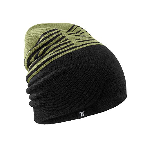 419E18TXbHL.jpg Salomon Flatspin Beanie Hat Unisex Adulto Martini Olive