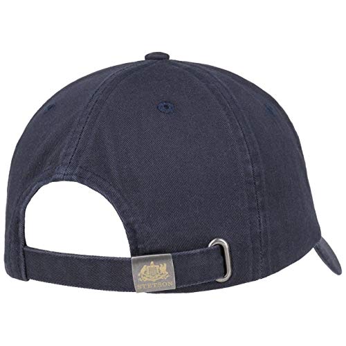 419Z2BatA-TL.jpg Stetson Gorra de Béisbol Rector Mujer Hombre - Protector UV Sol Hebilla Metal con Visera Verano Invierno Azul Oscuro