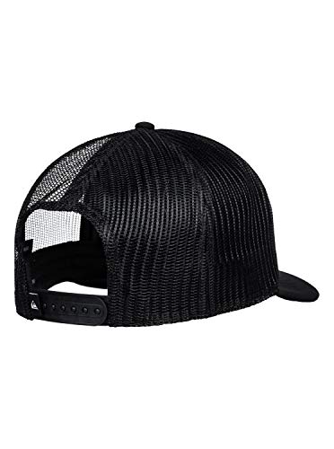 41AkRdSIqrL.jpg Quiksilver Sombrero de camionero con logotipo de malla para hombre Negro Florida