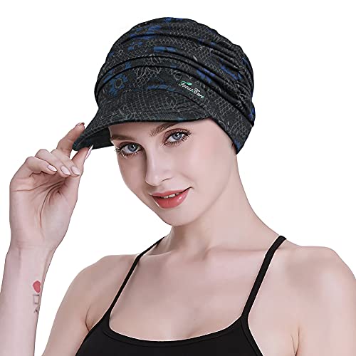 41BBcGJWxXS.jpg FocusCare Sombreros Suaves para Mujeres Chemo Gorra de béisbol de bambú Turbantes de pérdida de Cabello Mixed Color
